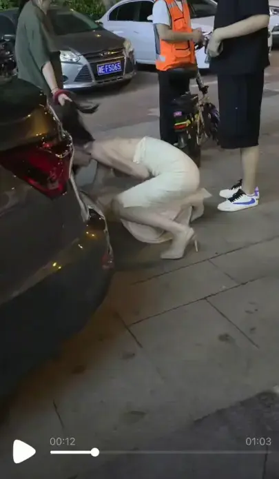 惊心动魄！《白裙女子被抓头发跳河》原配街头冲突致落水，完整真相梳理，二刷《白裙女子被抓头发跳河》太惊人