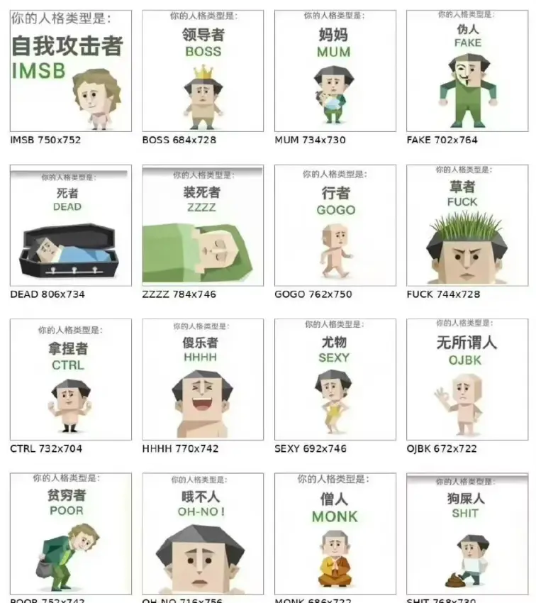 爆火SBTI测试（傻乎乎大人格测试）